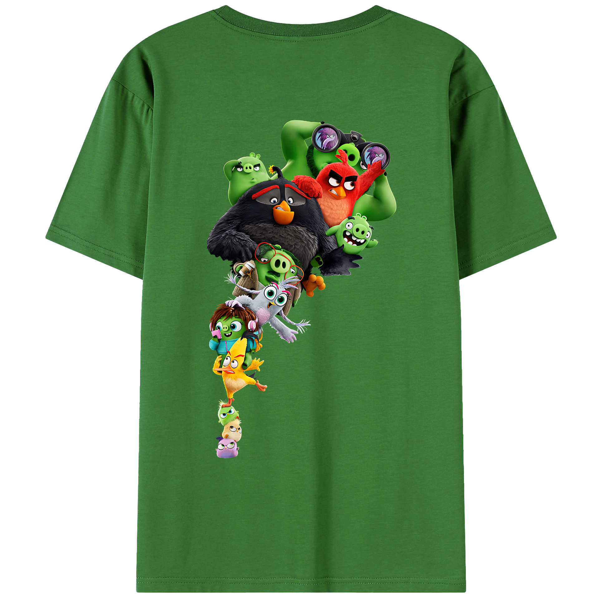 （画像用） Angry Birds アングリーバード レディース半袖Tシャツ(バックプリント)
